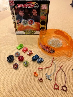 BeyBlade Metal Fury Hyper-Strike Battle Stadium Set Used