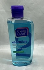 Clean & Clear Essentials Deep Cleaning Toner Sensitive Skin Oil Free 8oz READ