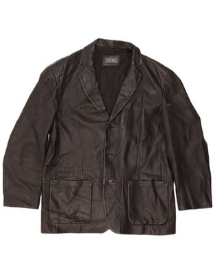 Marks & Spencer Mens 3 Button Blazer Jacket UK 40 Large Black AO10