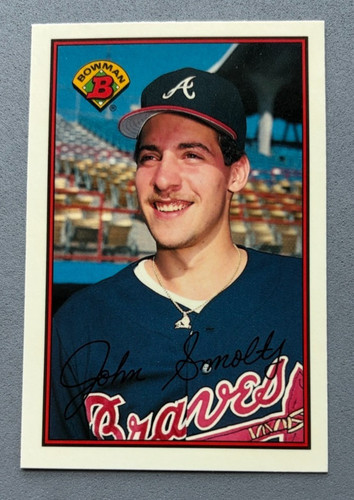 John Smoltz #266 1989 Bowman Tiffany card