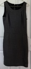 J.Crew Emmaleigh Dress Womens Size 4 Super 120s Wool  Dress Gray Pinstripe