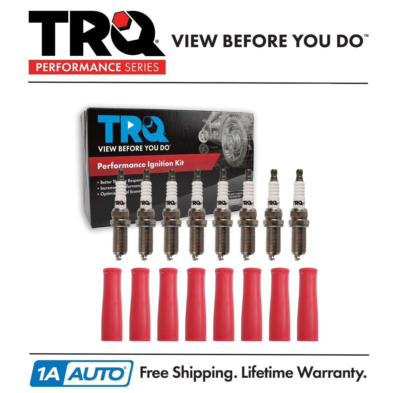 TRQ Performance Ignition Kit Red For 98-03 Jaguar Vanden Plas XJ8 97-02 XK8