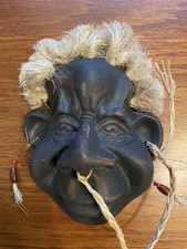 Antique African / Tribal/Aboriginal Mask Statue: $126 Free Postage: FP/3