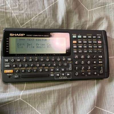 SHARP PC-G850S Pocket Computer All Keys Tested Working Japan | eBay