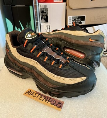 NEW Nike Air Max 95 DARK ARMY Brown Orange DH4754 300 patta 97 sz Mens 8.5 OG