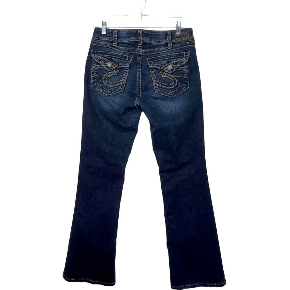 Silver Suki Surplus Bootcut Button Fold Pocket Je… - image 1