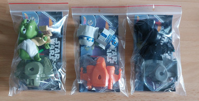 Maxi Ü-Ei - 3x Star Wars Figuren -  Yoda, R2-D2 und Darth Vader 2026