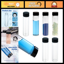 30ml Clear Glass Vials with Screw Caps - 100PCS Leak-Proof Small Sample Vials