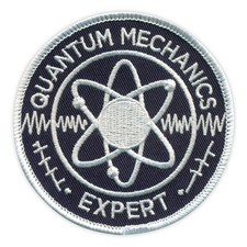 Quantum Mechanik Expert Aufnäher / Abzeichen Bestickt