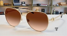 RALPH LAUREN RL7087 911674 Shiny Pale Gold Gradit Brown 59 mm Women's Sunglasses