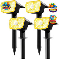Solarlampen AußEn Bewegungsmelder 104 LED 3 Modi IP65 Wasserdicht 4 StüCk Garten