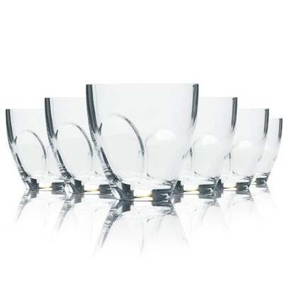 6x Hennessy XO Fine Cognac Glas 0,2l Tumbler Griffmulde Gläser Relief Whiskey