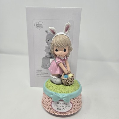 Precious Moments  Wishing You a Hoppy Easter  Musical Figurine   6''   2023   NEW