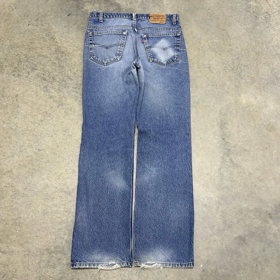 Jeans azules vintage años 80 Levi’s 517xx talla 35x33 Foto 3 de 4