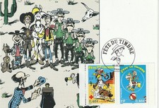 Carte 1er jour Fête du timbre Lucky Luke 2003 2