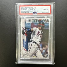 2020 Topps Update - Ronald Acuña Jr. - Boxloader Patches - PSA GEM MT 10 - POP 5