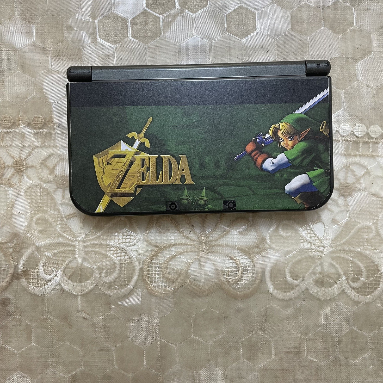 New Nintendo 3DS XL Zelda Custom IPS Superiore Perfetto Testato Pennino