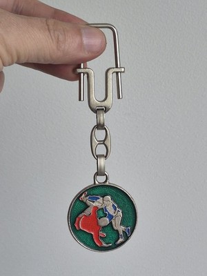 Rare Vintage SAMBO FFAS Wrestling Keychain French Martial Arts Collectible)