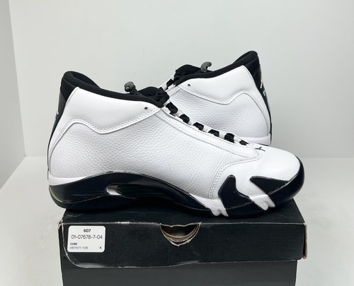 Size 9.5 - Air Jordan 14 Retro 2016 Oxidized Green🧪 OG ALL/LIGHTLY WORN! - Bild 4 von 8
