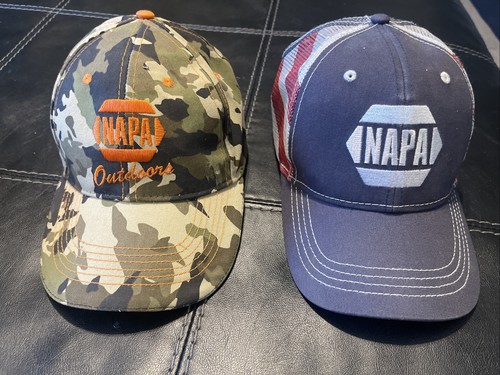 2 Cappellini da uomo Napa, berretto NAPA bandiera USA e cappello mimetico NAPA outdoor - Foto 1 di 11