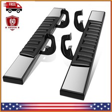 Running Boards Pair for 2007-2019 Silverado Sierra Regular Cab Side Steps Bars