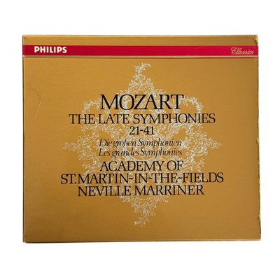 Mozart The Late Symphonies 21-41 6-CD Box Set Philips Classics Marriner