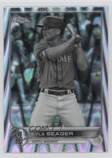 2022 Topps Chrome Sonic Black & White RayWave Refractor Kyle Seager #131 15sx