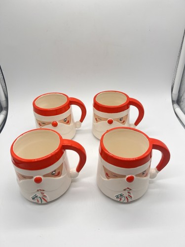 Vintage Shafford James R Summers Winking Eye Santa Mug X4 Very Rare - Picture 3 of 13
