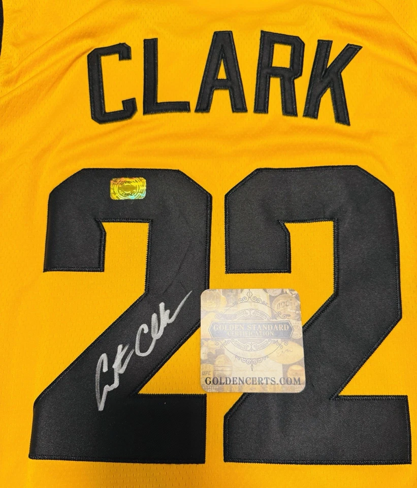 Caitlin Clark Autographed Jersey 22 Yellow Iowa Hawkeyes Indiana Feverwith COA🔥 - Image 2 of 4