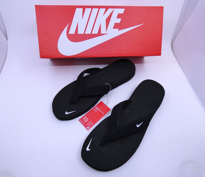 Nike Women's Celso Thong 'Black' Slides Flip-Flop Sandals 314870-011 Sz 10