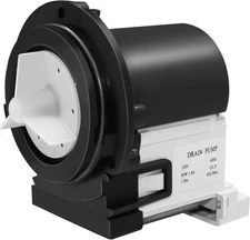 4681EA2001T Washer Drain Pump Motor Compatible with 3.1"L x 3"W x2.4"H, Black 