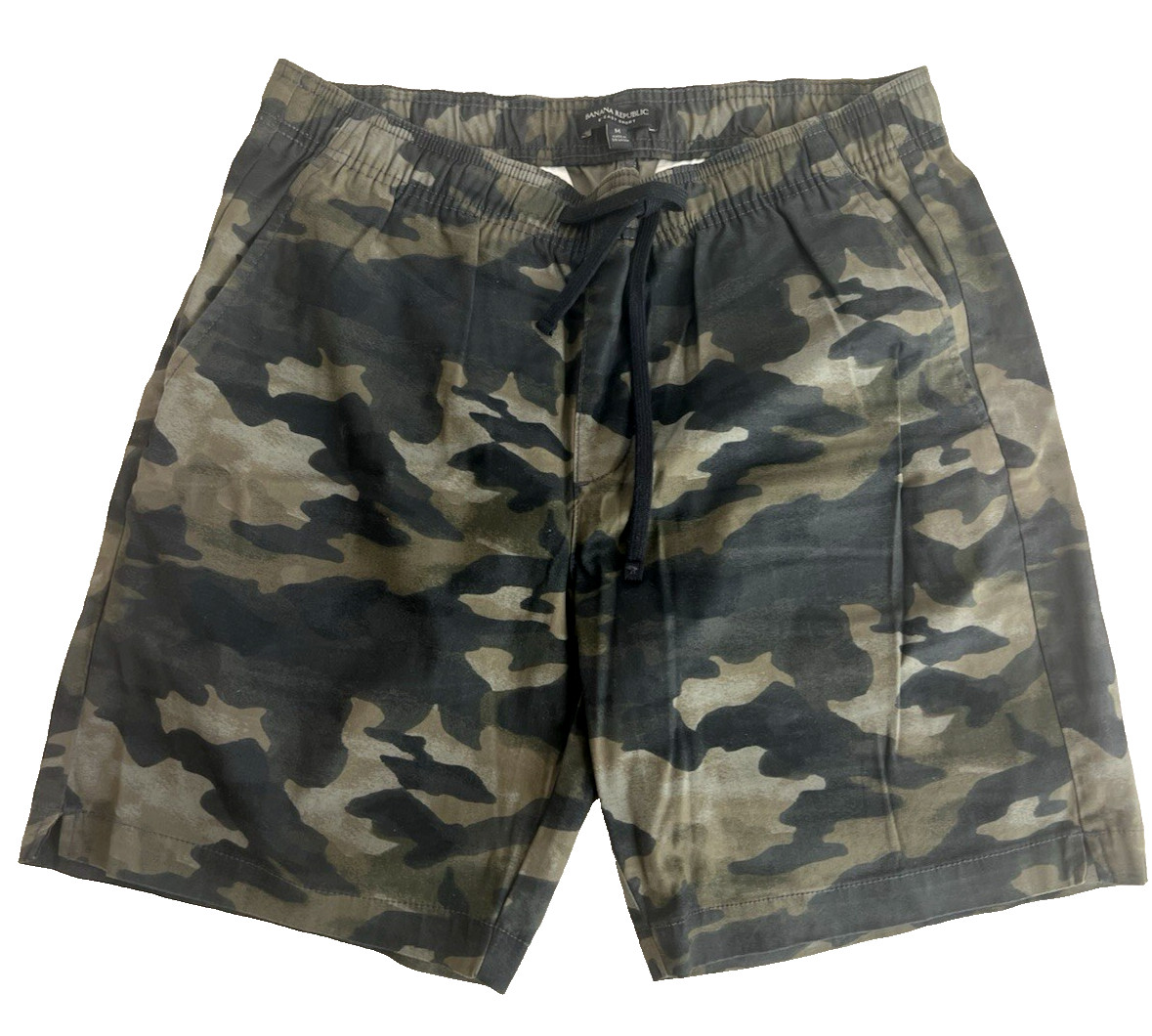 Banana Republic Green Camo Men 8" Easy Short sz MEDIUM RRP$90 image 3