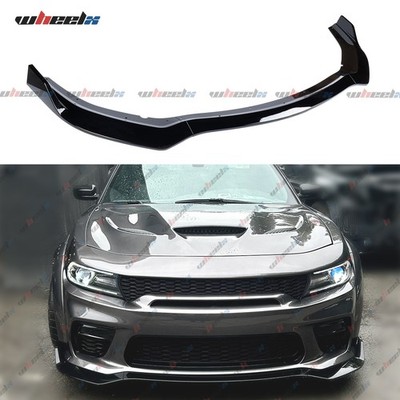 For Dodge Charger Widebody 2020-2023 Front Lip Splitter Spoiler Gloss Black