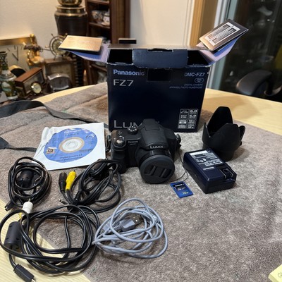 Panasonic Lumix DMC-FZ7 6.0 MP 12x Zoom Black Digital Camera