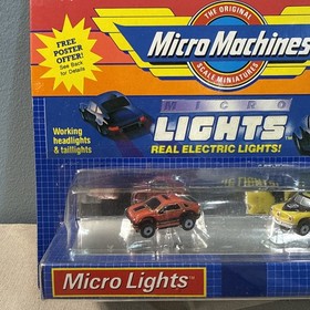 Vintage 1989 Galoob Micro Machines Micro Lights Set 12 Tucker Torpedo See Photos