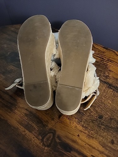 Zara Jeweled Sandals Espadrille 7.5 very Sparkly no missing Stones preowned - Picture 7 of 13
