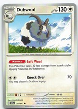 Dubwool 125/142 Stellar Crown Common DMG Pokemon TCG
