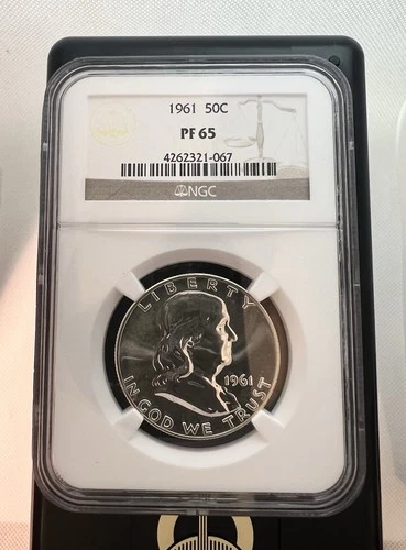 1961 Franklin Half Dollar NGC PF65 Proof Silver 90% 50c $1 NR!