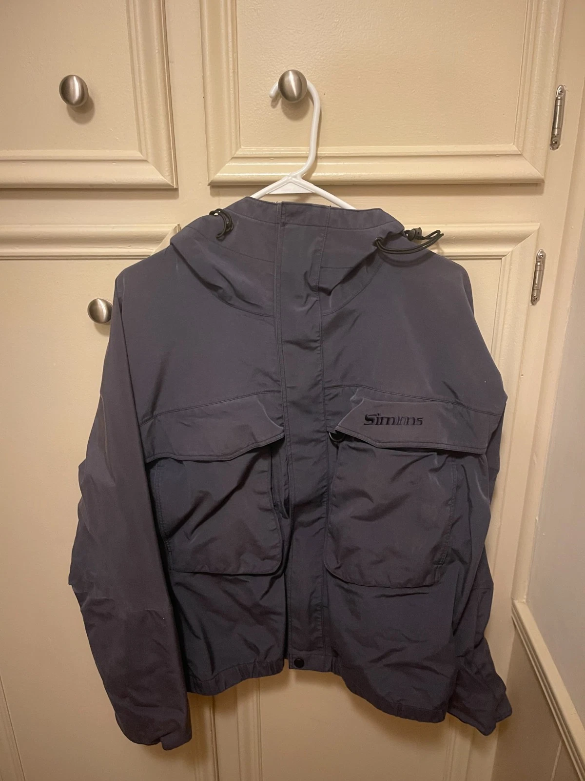 Simms Vintage Wading Fly Fishing Guide Men's Jacket Gore-Tex Navy Blue size M
Opens in a new window