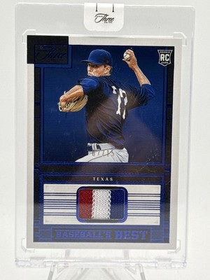 2024 Panini Three and Two #BBM-JL Jack Leiter Baseball's Memorabilia Blue #/15