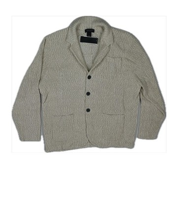 The Men's Store Melange Knit Cardigan Sweater Jacket Size L New $278