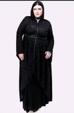 Killstar Forgotten Vale Płaszcz 4Xl Gunmetal Damski Nowy