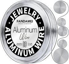 Craft Wire 20 Gauge 98 Feet, Silver Wire for Jewelry Making, Aluminum Wire for C