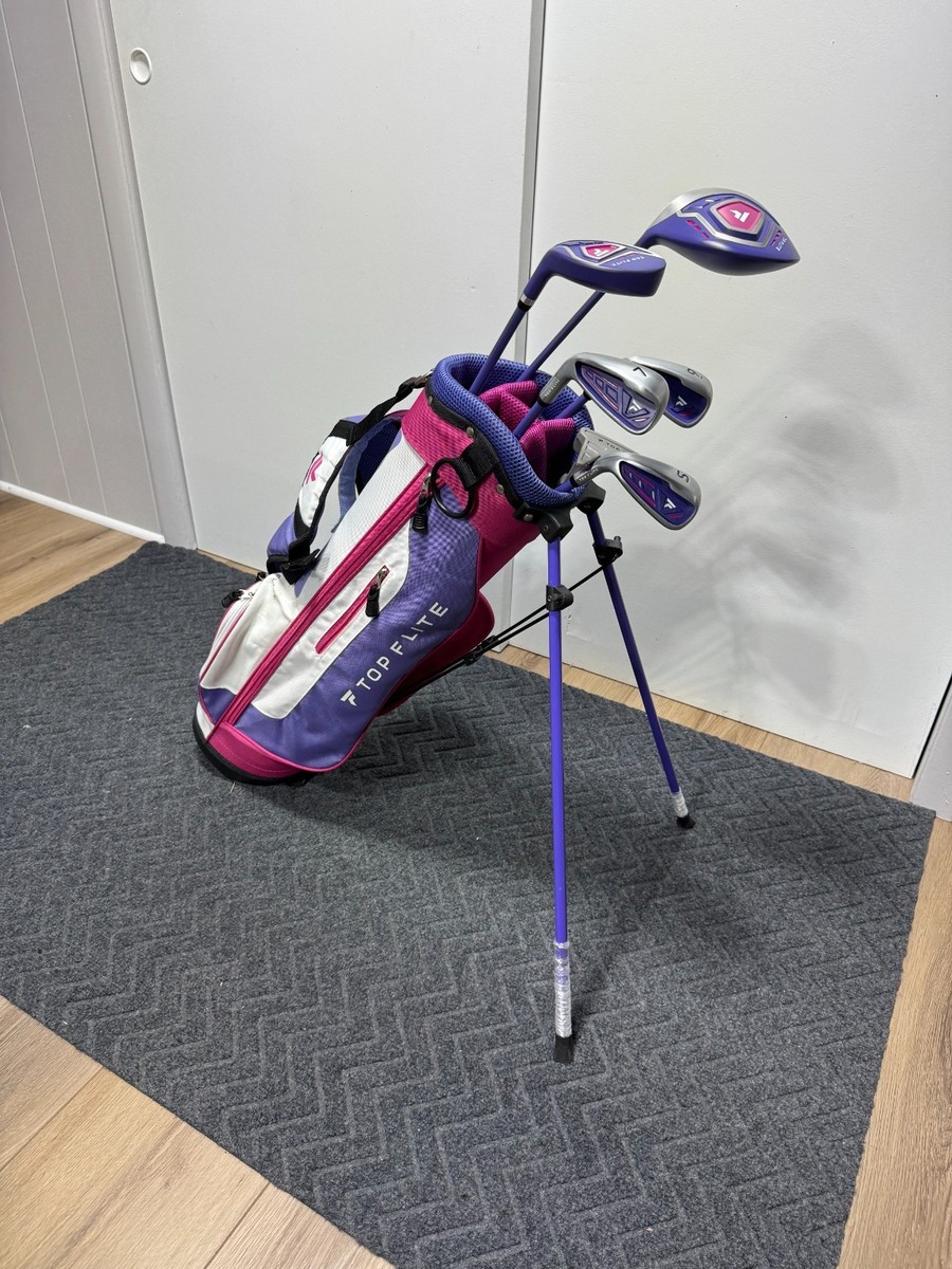 Top Flite Girl's Junior Golf Set w/ Stand Bag - 6 Clubs - LH