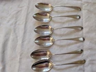Gorham Sterling Silver 6 Demitasse Dessert Spoons Mono'd Mother Pattern