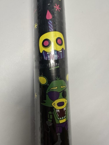 NEW FUNKO FIVE NIGHTS AT FREDDY’S BLACK LIGHT GIFT WRAP 70 Sq Ft - Picture 3 of 7