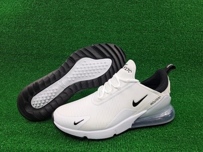 Nike Air Max 270 G Golf Shoes White Black CK6483 102 Men's Size