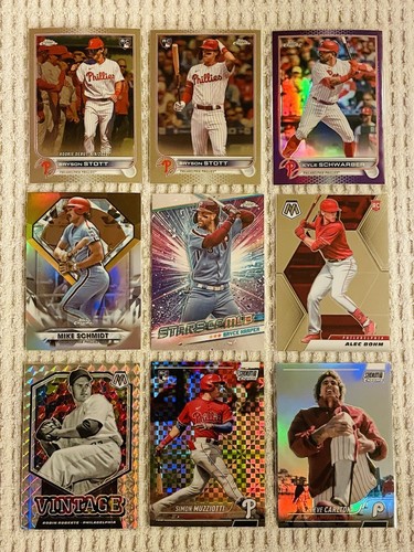 Philadelphia Phillies 450 Card Lot! Rookies, Prospects, Parallels, #’d & More! - Picture 9 of 24