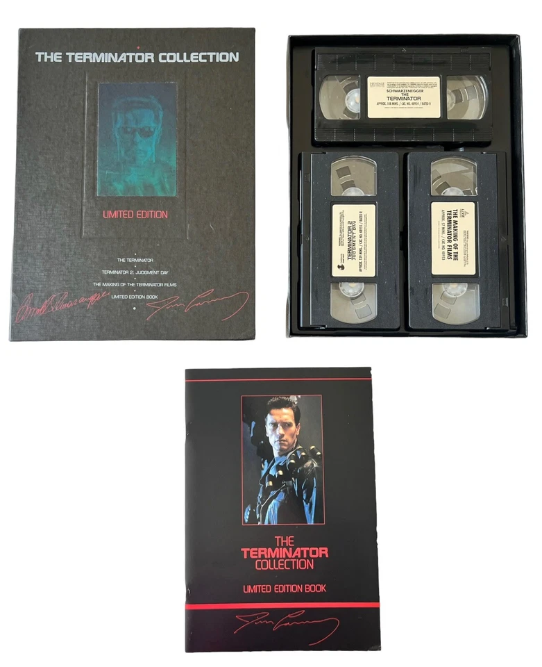 The Terminator Collection Limited Edition Box Set 3 VHS Collectors Book 1992 - Image 2 of 4