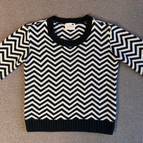 LA Hearts Sweater Chevron Zig Zag Cropped Knit Pullover - PacSun - Women Small - Picture 2 of 11